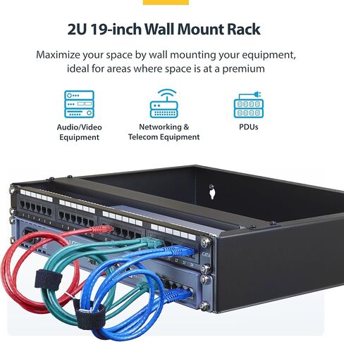 StarTech 6U 19in Wall-Mount Network Rack, 14in Deep, 44lb (WALLMOUNT6) in Kuwait