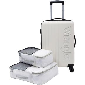 Wrangler Carry-On Luggage Set, Grey in Kuwait