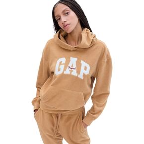 GAP Women's Logo Microfleece Hoodie Hooded Sweatshirt