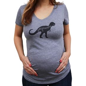 It's Your Day Clothing Pregasaurus T Rex Pregosaurus Pregnancy Announcement Shirts Maternity Shirt for Women