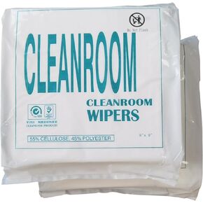 GLTL 9''x9''(Pack of 400) Clean Room Wiper, Highly Absorbent Fabric for LCD PCB Cleanroom Wipe, Lab, Electronics, SMT Electronics Factory, Printing and Semiconductor Industries