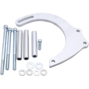 1 Set 14PCS SHLPDFM Alternator Bracket Compatible with Small Block Chevy 283, 302, 305, 327, 350 & 400 with Electric Water Pump