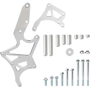 LS Engine Serpentine Alternator Bracket - Endxedo Power Steering Pump Swap Conversion Bracket for Chevrolet LS1 LS2 LS3 LS6 LS7 Engines, 4.8L, 5.3L, 6.0L, 6.2L Truck & SUV Engines (Black)