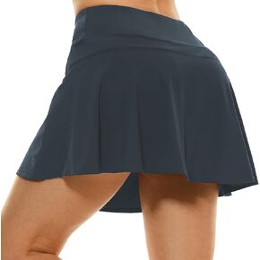 HODOSPORTS Pleated Tennis Skirt for Women Golf Skort with Pockets High Waisted Athletic Skirt