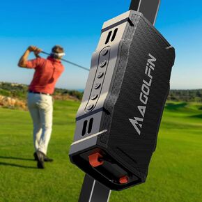 MAGOLFIN Golf Cart Speaker, 36H Playtime Magnetic Bluetooth Speaker for Golf Cart, 30W Loud Stereo Sound IPX7 Golf Speaker with Bicycle Mount, Hook & Light Design, Golf Accessories for Men