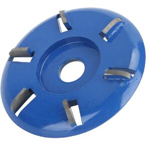 Upgraded Wood Carving Disc Grinding Wheel, 6 Teeth Grinder Wheel Disc Wood Shaping Disc for Cutting Carving Shaping Wood, Arc blade, Flat blade(Arc blade)