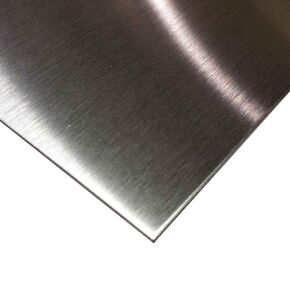 Online Metal Supply 304 Stainless Steel Sheet .035" (20 ga.) x 12" x 18" - #4 Brushed Finish