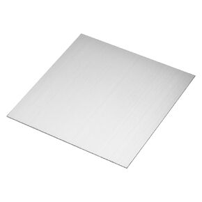 uxcell 304 Stainless Steel Sheet, 0.03" x 12" x 12" Brushed Finish - Good for Industry, Machinery, DIY Projects, and Home Decoration