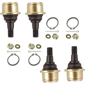 RYTIME Upper & Lower Ball Joints Compatible for Yamaha 350 400 450 700 Rhino YXR700 2008-2013 Rhino 660 YXR660 2004 2005 2006 2007 4PCS replace 37S-23549-01-00 37S-23549-00-00 5FU-F3549-00-00