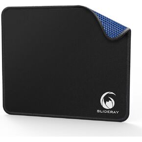 Mouse Pad with Polyester Fabric, Smooth Gaming Mouse Pads with Improved Precision, Water Resist Desk Mousepad with Stitched Edges Non-Slip Base for Gaming, Office, 12.6 x 10.6 inch