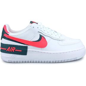 Nike Womens Air Force 1 Shadow White Red DB3902-100 (Numeric_8_Point_5) in Saudi Arabia