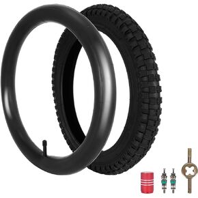 16x2.4 Tire and Inner Tube Set, 16 Inch Bike Tire for Dirt Bike Kids Bicycles, 64-305 Tire Compatible with Razor MX500 Razor MX650