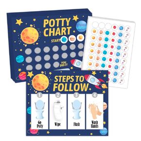 Monster Truck Theme Potty Training Chart for Toddlers Boys & Girls, Step to Follow, Motivational Toilet Training Routine Chart Including Potty Training Chart, Instruction, Stickers - 06