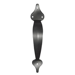 Nuvo Iron Handle Pull GATE GALV STL BLK GHW10/B