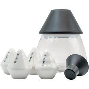 LilyDrip Ceramic Pour Over Coffee Maker Set - 4 Piece Ceramic Drippers, Hand Drip Coffee Maker Brews More Evenly with Better Extraction, Coffee Dripper Set Improves Flow Rate, Fits V60, Origami - KIT in Kuwait