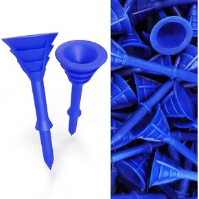 FINGER TEN Golf Tees Plastic Unbreakable Tee 3 1/4 Inch 12/24/60 Pack, Durable Stable Golf Tee 4 Colors Available for Practice