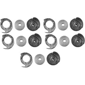 Shuttle Holder, 5Sets/Lot Spool Shuttle Bobbin Holder Hand Cranked Shoe Mending Machine Spare Bobbins Replacement for Shoe Sewing Mending Repair Machine Parts, 17mm Bobbin Diameter