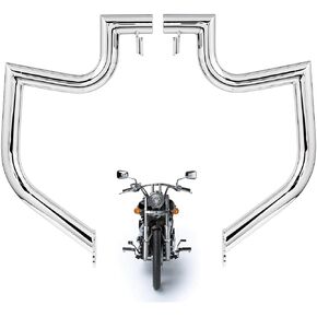 Gamyipp 1.5" Fat Crash Bar Engine Guard Highway Bar for Kawasaki Vulcan 900 VN900 Classic Custom 2006-2019(Chrome)