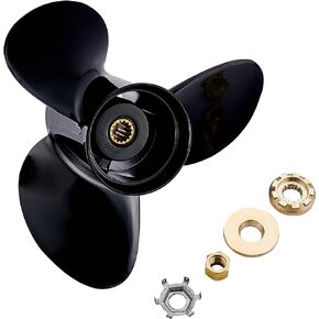Gaoyeer 14 1/2 x 19 Pitch 48-832830A45 Aluminum Boat Propeller for Mercury/Mercruiser Alpha One Engine 135-300HP,Hub Kits Included,14.5 x 19,15 Spline Tooth,Black,RH