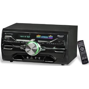 Technical Pro 4000 Watts Professional Bluetooth Home Audio Receiver w/Built-in DVD Player, Dual 1/4'' Mic and USB SD Inputs, Volume and Echo Controls, Remote Included, for Karaoke, Parties and More