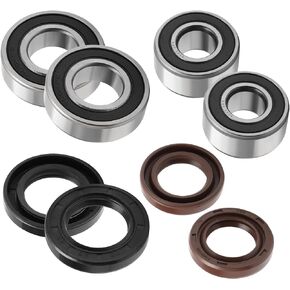 Front Wheel Hub Bearings & Seals Kits Compatible with Suzuki LTZ400 LTZ250 LTR450 LT500 LT250 LT230 QuadRacer 250/450/500 QuadSport 230/250/400 QuadRunner 230