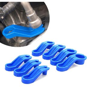 Fluher 7 PCS Car Transmission Oil Cooler Pipe Quick Disassembly Tool, Fuel Line Disconnect Disassembler, 1/4 5/16 3/8 1/2 5/8 3/4 7/8 Inch Tool Set, Universal for Car Repair Accessories (Blue)