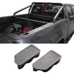 POETRYXIAO Stake Hole Covers,Truck Bed Rail Stake Pocket Plugs Compatible with 2019-2023 Dodge RAM 1500,Caps Rail Hole Plugs(2 Pieces)