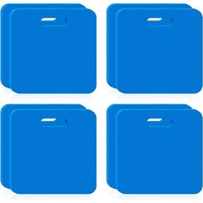 Juexica 8 Pcs Stadium Cushions Foam Stadium Seat Cushion for Bleachers Portable Stadium Bleacher Seat Pad for Spectating Sports Festivals, Outdoor Seating, Yoga (Blue)