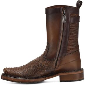 Cuadra Men's Boot in Genuine Python Leather Honey 1J2VPH