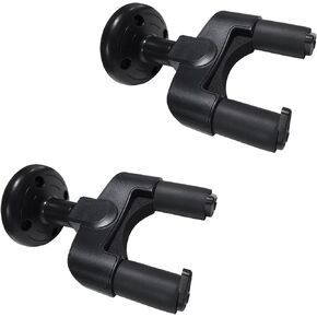 Ranch Ukulele Guitar Wall Mount 2 Packs - Electric Acoustic Guitars Hanger Stands Rack Hook Holder - Black