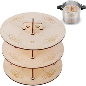 CZYY Pressure Pot Dice Rack Wooden Easy-Assemble Shelves, Pressure Pot Stand Perfect for Dice Making