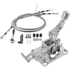 RADHLBNIU Billet Racing Short Shifter Cables Bracket Kit Compatible with Honda 2002-2006 RSX Type-S & K-Series 1996-2000 Civic Integra EG EK CRX