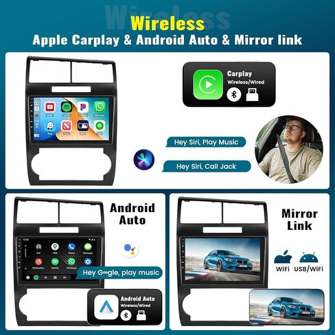 2G+64G Android 13 Car Stereo for Dodge Charger/Magnum 2005-2007 with Wireless Apple Carplay Android Auto,9'' Touchscreen Car Radio with GPS Navigation,Bluetooth,WiFi/FM/RDS Radio,SWC+Backup Camera in Saudi Arabia