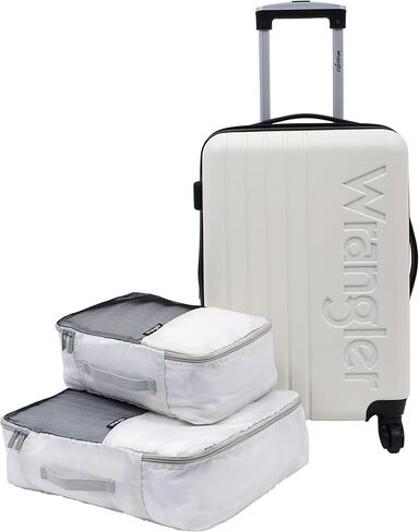 Wrangler Carry-On Luggage Set, Grey in Kuwait