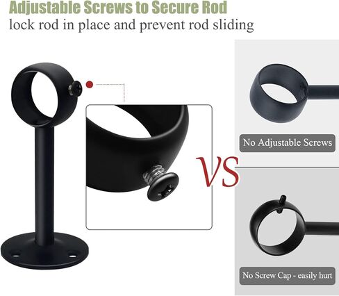 سقف ستارة قضيب بين قوسين، 1 بوصة الثقيلة ستارة قضيب قوس أسود خزانة شفة قضيب حامل نهاية الدعم 8 حزمة حامل عمود الستار مآخذ سقف جبل ستارة قضيب قوس لخزانة الملابس in Kuwait