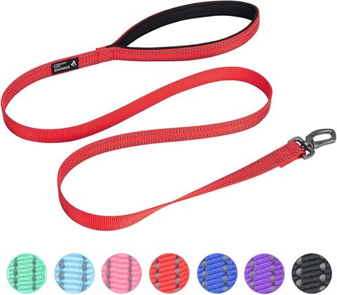 EXCELLENT ELITE SPANKER Strong Durable Nylon Dog Training Leash Traction Rope 4 Feet Long 1" Wide with Handle for Small and Medium Dog(Green) in Saudi Arabia