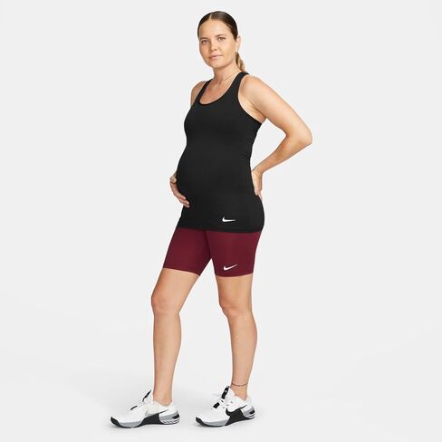 قمصان بدون أكمام للسيدات من Nike Maternity Dri-FIT Performance مقاس XS، اللون: أسود/أسود in Saudi Arabia