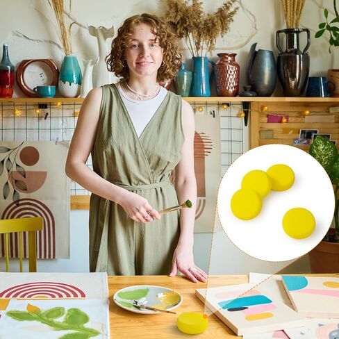 50 عبوة من إسفنجة رسم الوجه، إسفنجة اصطناعية بألوان مائية مقاس 2.9 بوصة، إسفنجة مستديرة للفنانين لطلاء الوجه، والألوان المائية، والحرف اليدوية، والفخار، والطين، والسيراميك in Kuwait