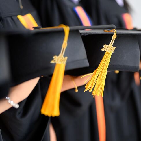 Hicarer 18 Pieces 2024 Year Academic Graduation Tassel Charm Set Gold Tassel Charm Soft Handmade Cap Tassel Accessories for Graduate Cap Hats Ceremony Decoration Souvenir Phone Charm in Saudi Arabia