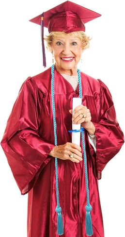 Rcanedny 15 قطعة من سلك الشرف للتخرج، حبال الشرف المضفرة مع شرابات لطلاب التخرج (أخضر) in Kuwait