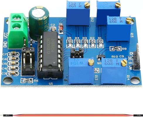 DAOKAI ICL8038 وحدة مولد الإشارة 10 هرتز - 450 كيلو هرتز مولد التردد المنخفض المتوسط ​​DC12-15V وحدة مولد مصدر إشارة الموجة الثلاثية / المستطيلة / الجيبية مع كابل دوبونت in Kuwait