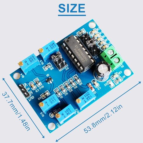 DAOKAI ICL8038 وحدة مولد الإشارة 10 هرتز - 450 كيلو هرتز مولد التردد المنخفض المتوسط ​​DC12-15V وحدة مولد مصدر إشارة الموجة الثلاثية / المستطيلة / الجيبية مع كابل دوبونت in Kuwait
