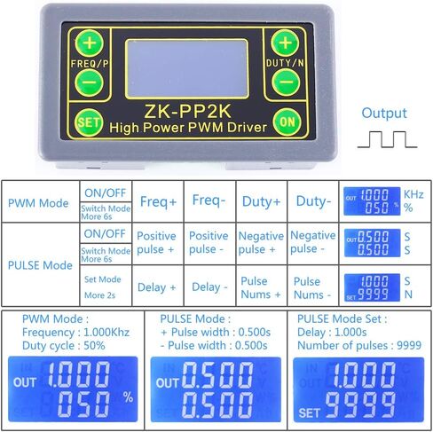 مولد إشارة الوظيفة، ZK-PP2K PWM مولد تردد النبض 1 هرتز - 150 كيلو هرتز LCD وحدة تحكم المحرك LCD وحدة دورة تردد النبض in Kuwait