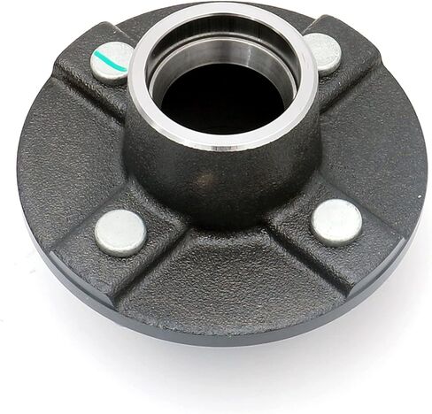 FKG Trailer Hub Spindle Kit 4 Bolt on 4 Inch Circle Fit for 2,000 lb. axles with 1" Straight Spindle, Set of 2 in Saudi Arabia