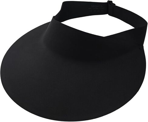 Women Wide Brimmed Non-Trace Ponytail Sunscreen Visor, Foldable Beach Sun Hat with UV Protection for Women Young Girls in Saudi Arabia