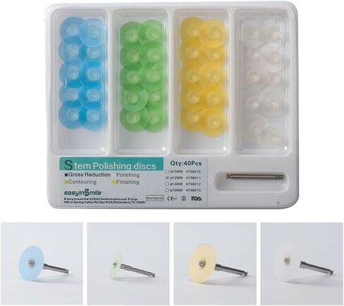 Dental Mixed Composite Resin Polishing Disc 40PCS Dental Abrasive Discs for Polishing Sanding Finishing Grinding (12MM) in Saudi Arabia
