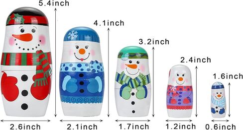 Mornajina 4pcs Silicone Russian Nesting Dolls, Cute Bears Animal Nesting Dolls, Matryoshka Dolls Christmas Birthday Gift in Saudi Arabia
