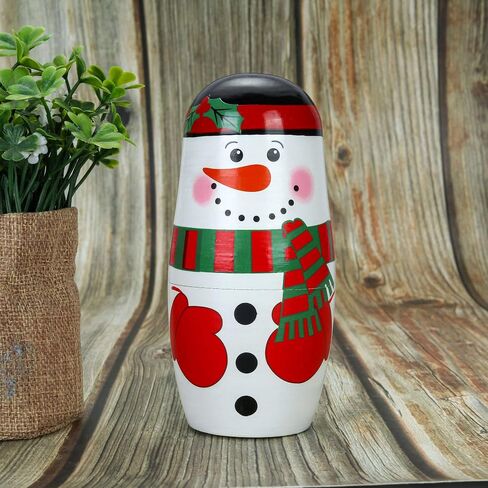 Mornajina 4pcs Silicone Russian Nesting Dolls, Cute Bears Animal Nesting Dolls, Matryoshka Dolls Christmas Birthday Gift in Saudi Arabia