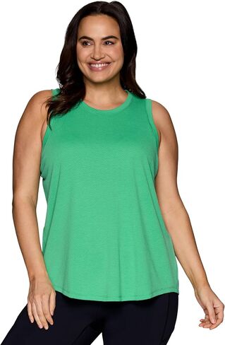 RBX Active Airy Textured Workout Tank Top for Women, Sleeveless Bubble Fabric Crewneck Easy Fit Yoga Top - with Plus Sizes in Saudi Arabia