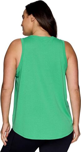 RBX Active Airy Textured Workout Tank Top for Women, Sleeveless Bubble Fabric Crewneck Easy Fit Yoga Top - with Plus Sizes in Saudi Arabia